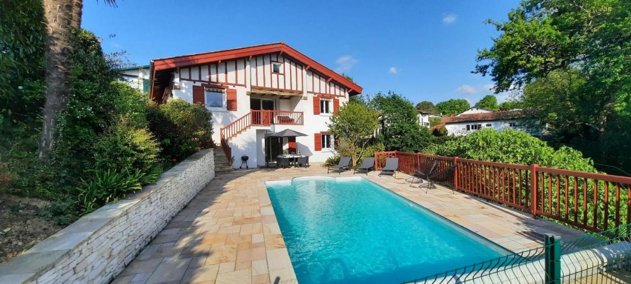 Chambre D'Hotes Avec Piscine Au Calme Dans Maison Basque Ascain Bagian luar foto
